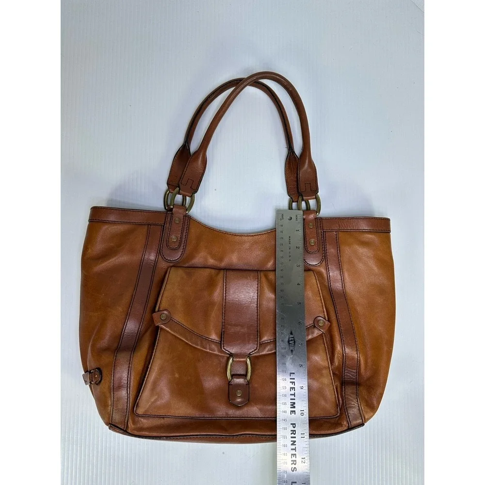 Cole Haan Paige H06 British Tan or Brown Leather Satchel